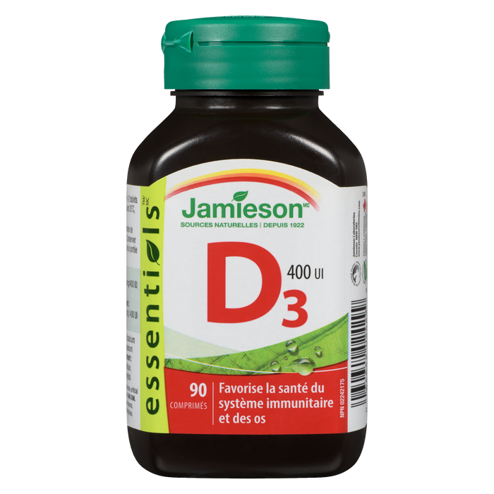 Jamieson Essentials D₃ 400 IU 90 Tablets