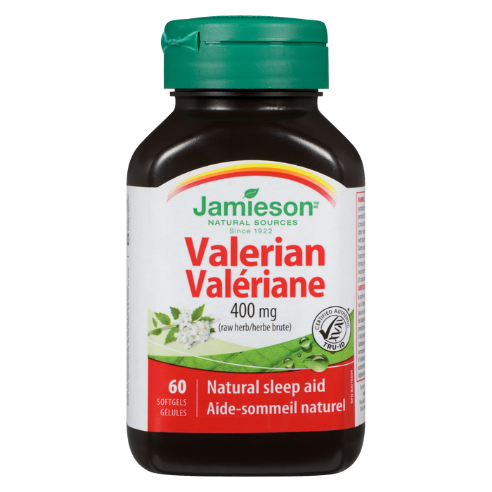 Valériane Jamieson 400 mg Herbe crue 60 gélules