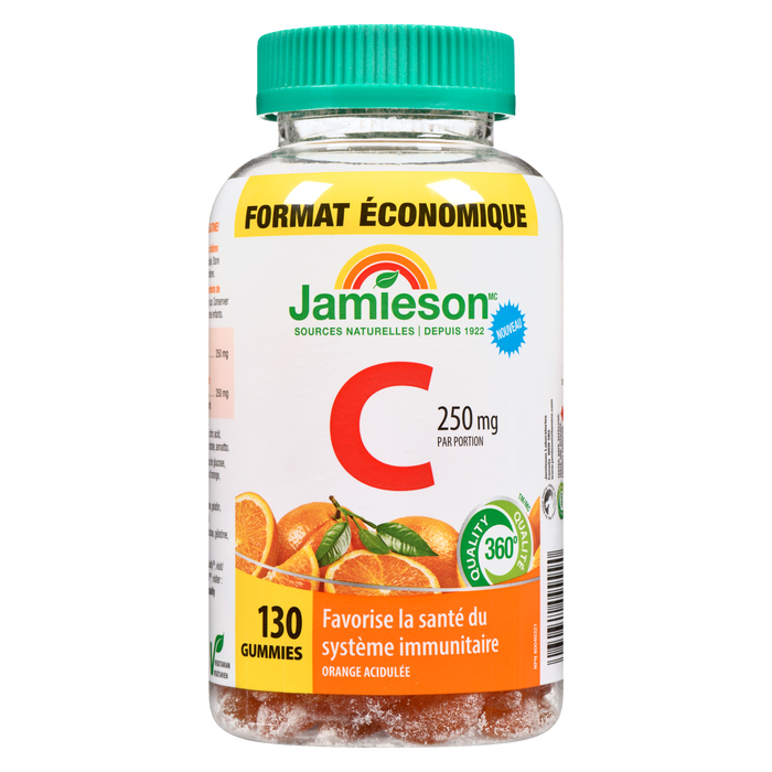 Bonbons gélifiés Jamieson C Tangy Orange, format économique, 130