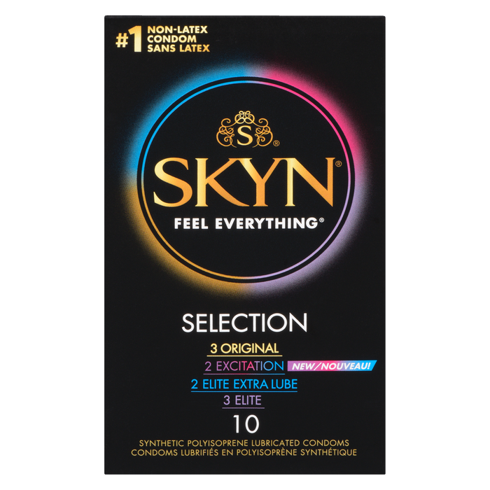 Skyn Selection 10 Synthetic Polyisoprene Lubricated Condoms