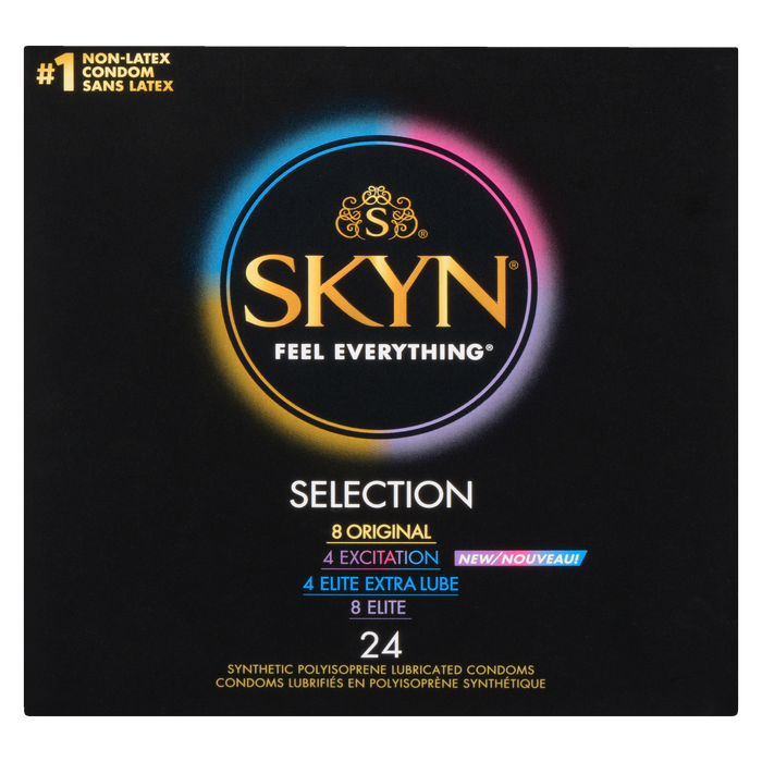 Skyn Selection 24 Synthetic Polyisoprene Lubricated Condoms