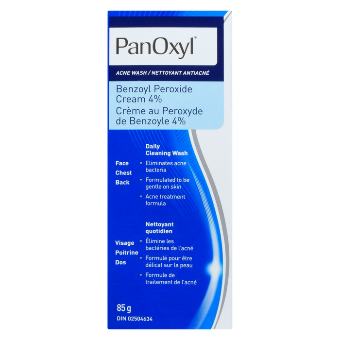 PanOxyl Acne Wash Benzoyl Peroxide Cream 4% 85 g