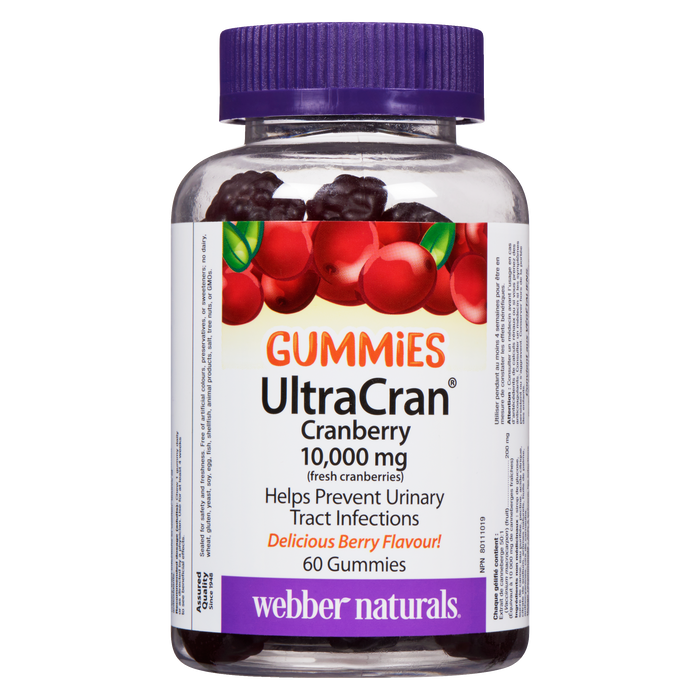 Webber Naturals UltraCran Gummies Cranberry 10,000 mg 60 Gummies