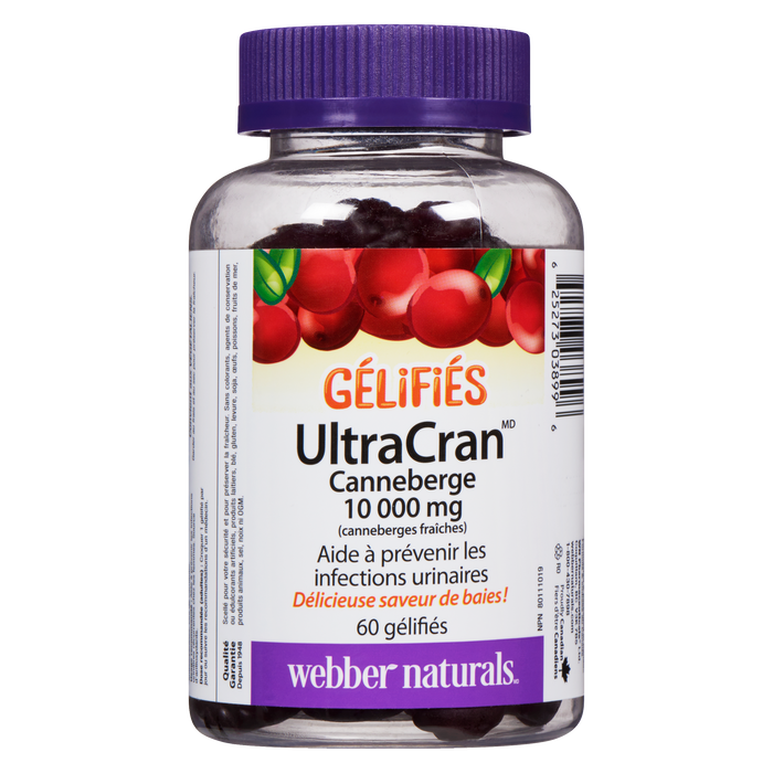 Webber Naturals UltraCran Gummies Cranberry 10,000 mg 60 Gummies