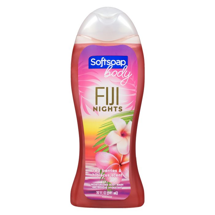 Softsoap Moisturizing Body Wash Fiji Nights Red Berries & Hibiscus Scent 591 ml