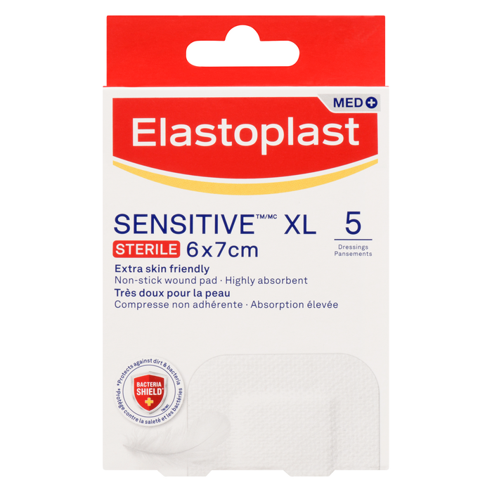 Elastoplast MED+ Sensitive XL 5 Dressings