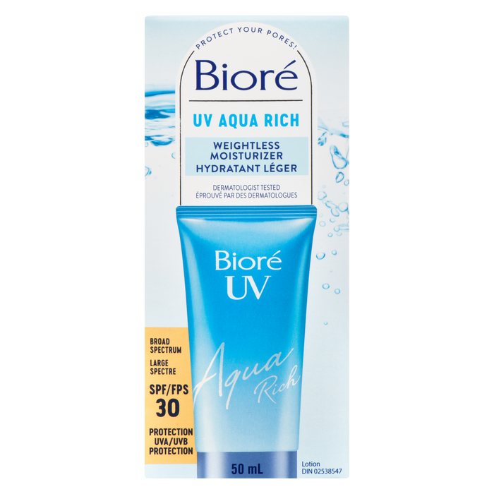 Bioré Weightless Moisturizer Lotion UV Aqua Rich SPF 30 50 ml