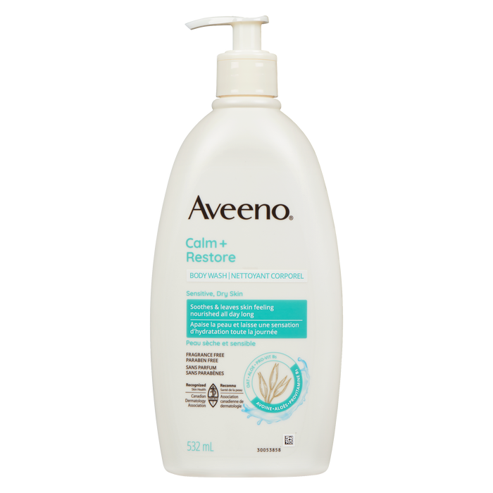 Aveeno Calm + Restore Gel douche Peaux sensibles et sèches 532 ml