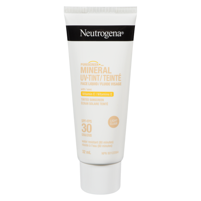 Neutrogena Purescreen+ Crème solaire teintée minérale liquide teintée UV FPS 30 Light 32 ml