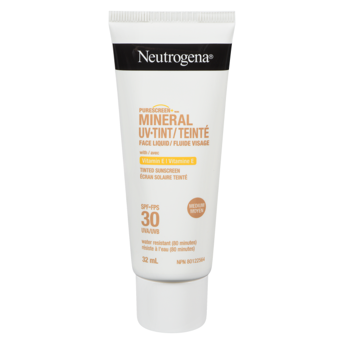 Neutrogena Purescreen+ Crème solaire teintée minérale liquide teintée UV FPS 30 Medium 32 ml