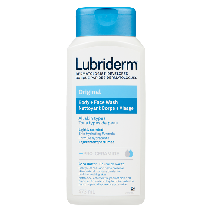 Lubriderm Gel Nettoyant Corps + Visage Original 473 ml