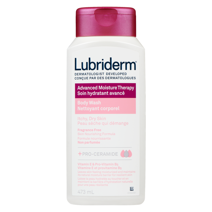 Lubriderm Body Wash Advanced Moisture Therapy Fragrance Free 473 ml