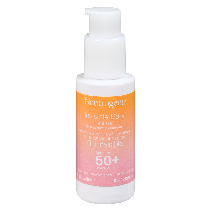 Neutrogena Invisible Daily Defense Sérum Visage Lotion Écran Solaire SPF 50+ 50 ml