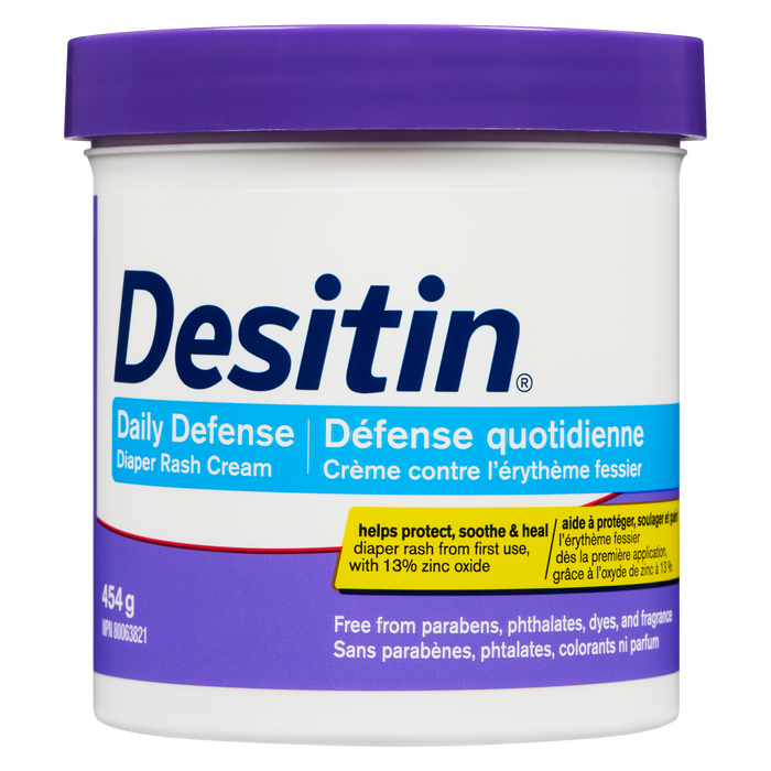 Crème pour l'érythème fessier Desitin Daily Defense 454 g