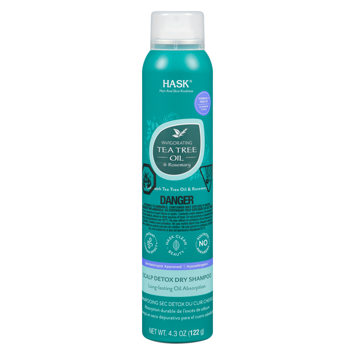 HASK Scalp Detox Dry Shampoo Invigorating Tea Tree Oil & Rosemary 122 g