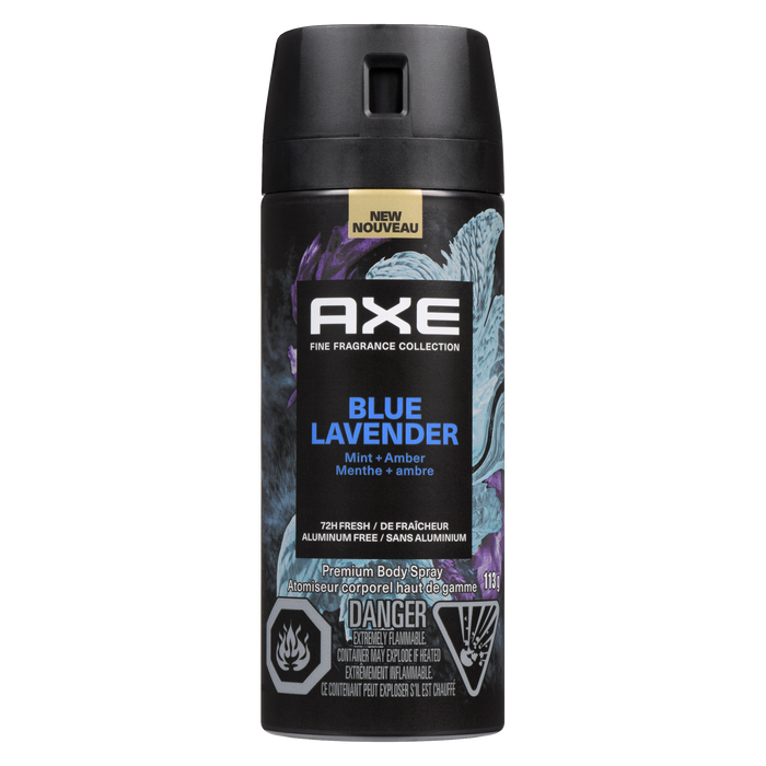 Axe Premium Body Spray Blue Lavender Mint + Amber 113 g