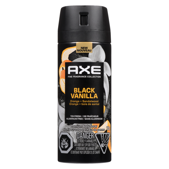 Axe Premium Body Spray Black Vanilla Orange + Sandalwood 113 g