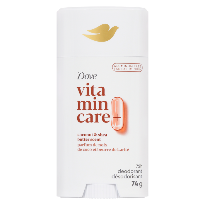 Déodorant Dove VitaminCare + Parfum Noix de Coco &amp; Beurre de Karité 74 g