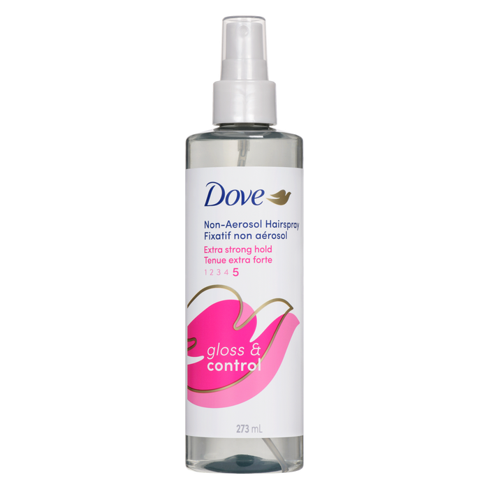 Laque non aérosol Dove Extra Strong Hold Gloss &amp; Control 273 ml