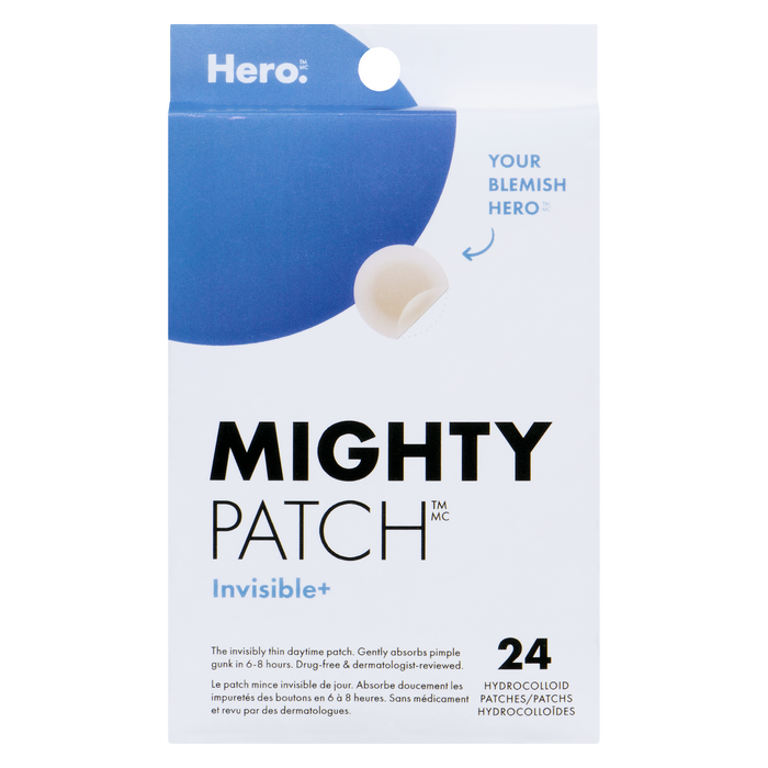 Hero Mighty Patch Invisible+ 24 patchs hydrocolloïdes