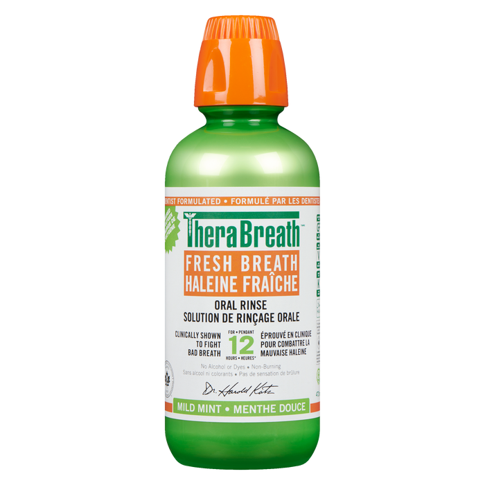 TheraBreath Oral Rinse Fresh Breath Mild Mint 473 ml