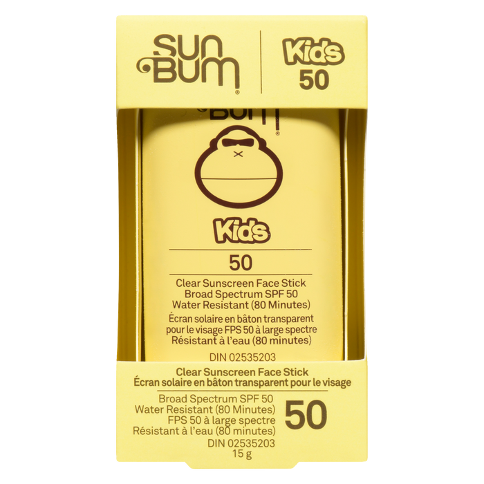 Sun Bum Kids Clear Sunscreen Face Stick Broad Spectrum SPF 50 15 g