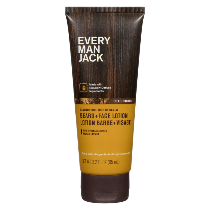 Every Man Jack Lotion pour la barbe et le visage Bois de santal 95 ml