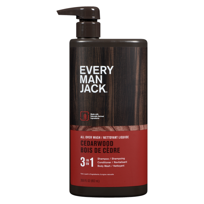 Every Man Jack 3 in 1 All Over Wash Cedarwood 852 ml