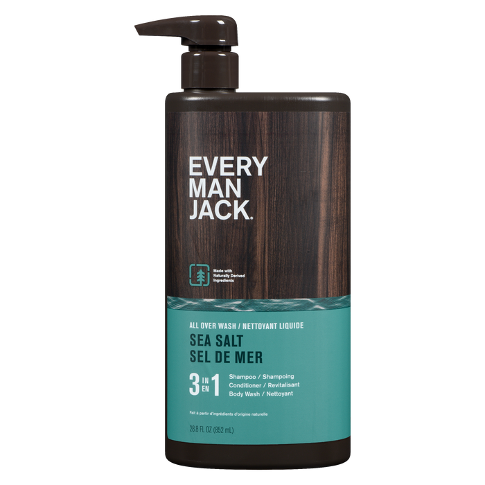 Every Man Jack 3 in 1 All Over Wash Sea Salt 852 ml