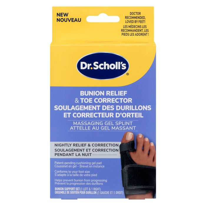 Soulagement des oignons et correcteur d'orteils Dr. Scholl's