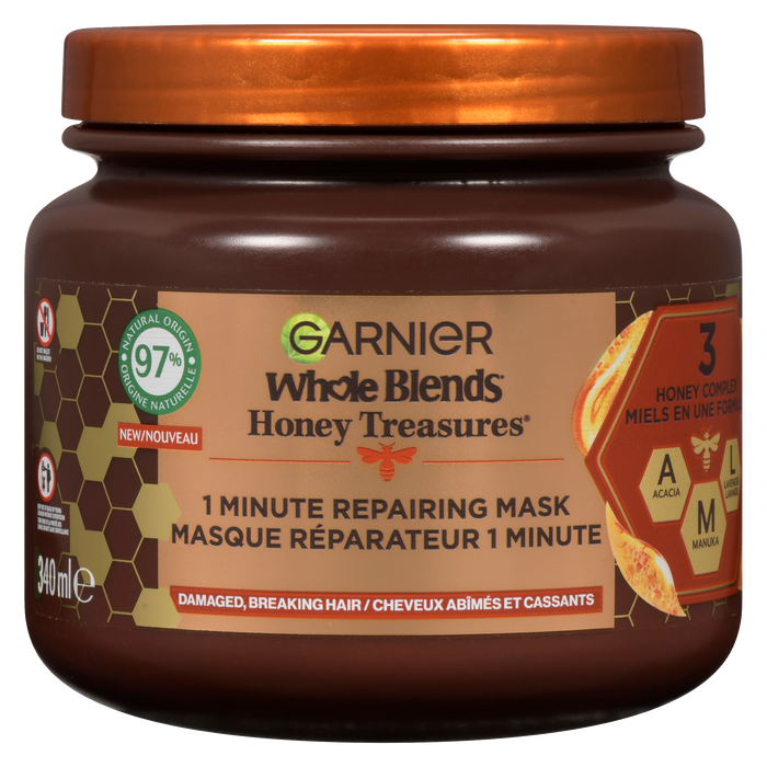 Garnier Whole Blends Masque Réparateur 1 Minute Trésors de Miel 340 ml