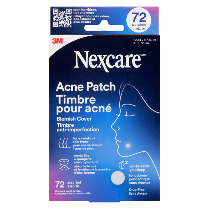 Patch anti-acné Nexcare Blemish Cover 72 patchs