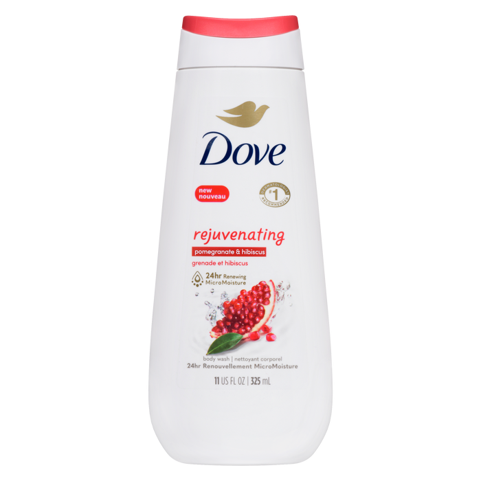 Gel douche Dove rajeunissant à la grenade et à l'hibiscus 325 ml