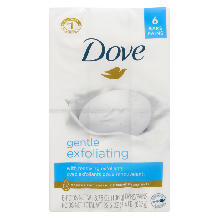 Dove Gentle Exfoliating 6 Bars x 106 g (637 g)