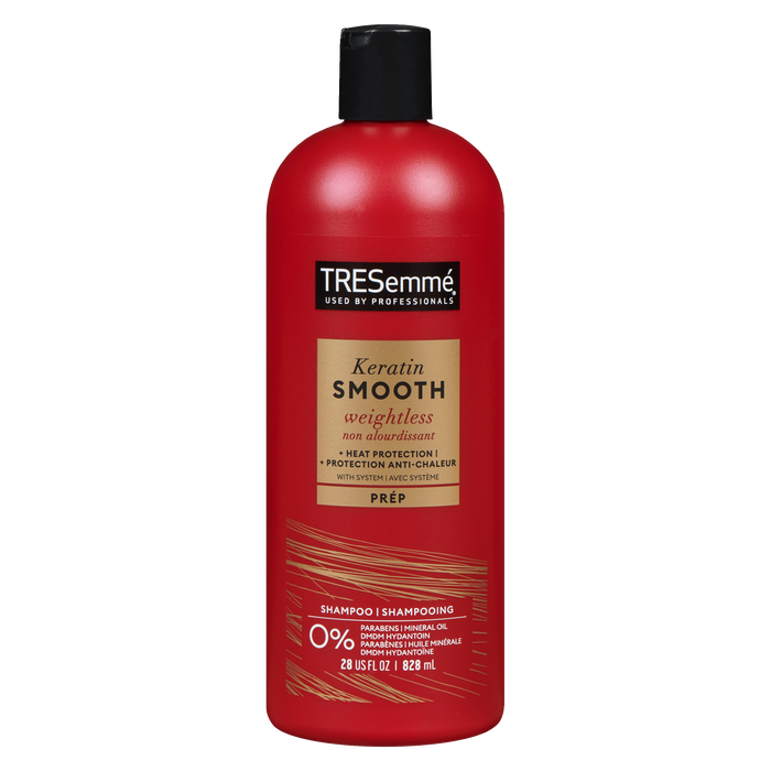 Shampoing TRESemmé PRO Style Tech Keratin Smooth Weightless + Protection thermique 828 ml