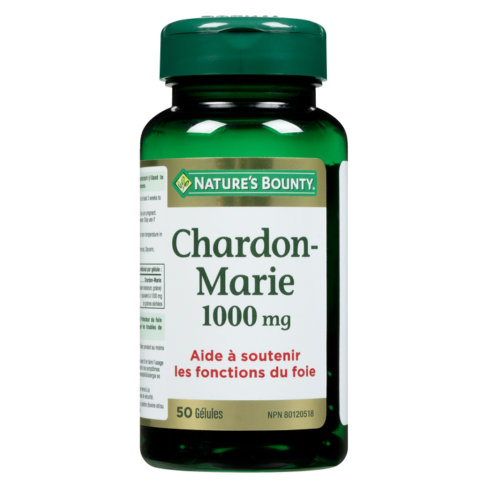 Nature's Bounty Chardon-Marie 1000 mg 50 gélules