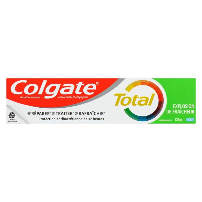 Colgate Total Anticavity Antisensitivity Antigingivitis Toothpaste Fresh Boost Gel 120 ml