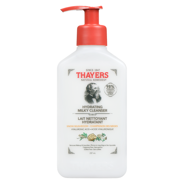 Thayers Hydrating Milky Cleanser Snow Mushroom Hyaluronic Acid 237 ml