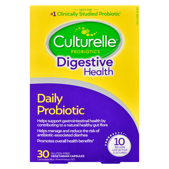 Culturelle Digestive Health Daily Probiotic 30 capsules végétariennes sans gluten