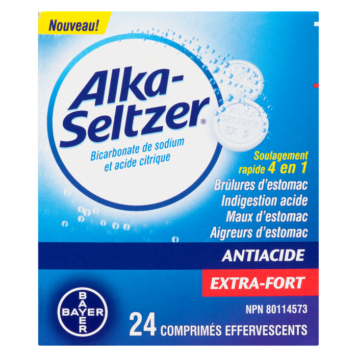 Alka-Seltzer Antacid Extra Strength 24 Effervescent Tablets