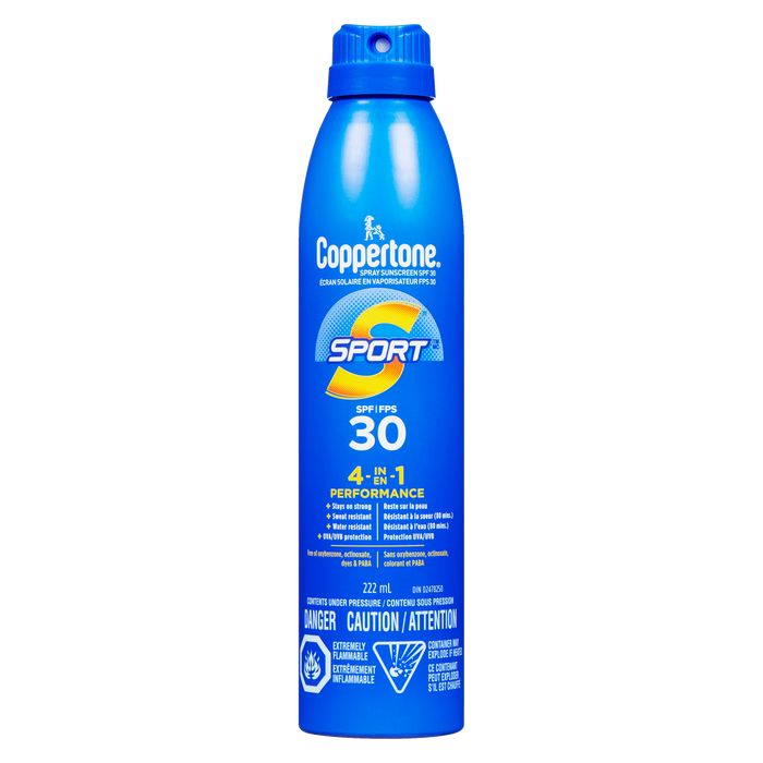 Coppertone Sport Spray Sunscreen SPF 30 222 ml