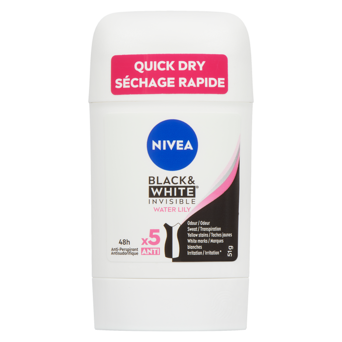 NIVEA Black &amp; White Anti-Transpirant Invisible Nénuphar 51 g