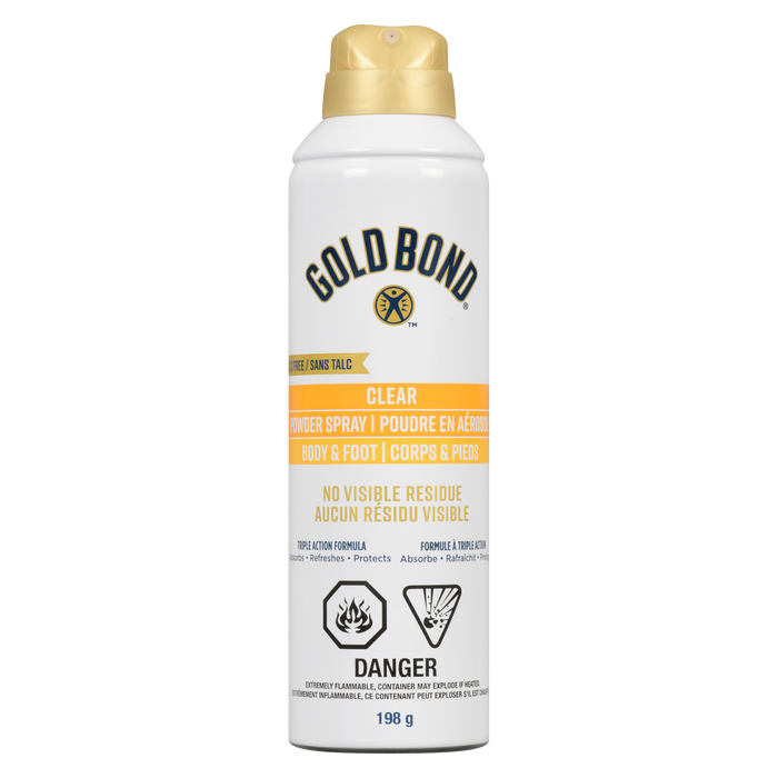 Gold Bond Clear Powder Spray Body & Foot 198 g