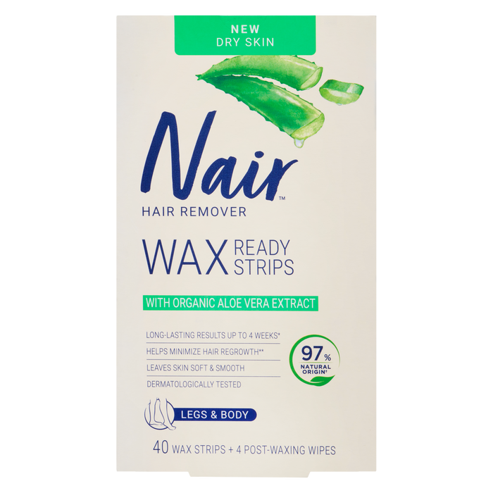 Nair Hair Remover Was Ready Strips Dry Skin Legs & Body