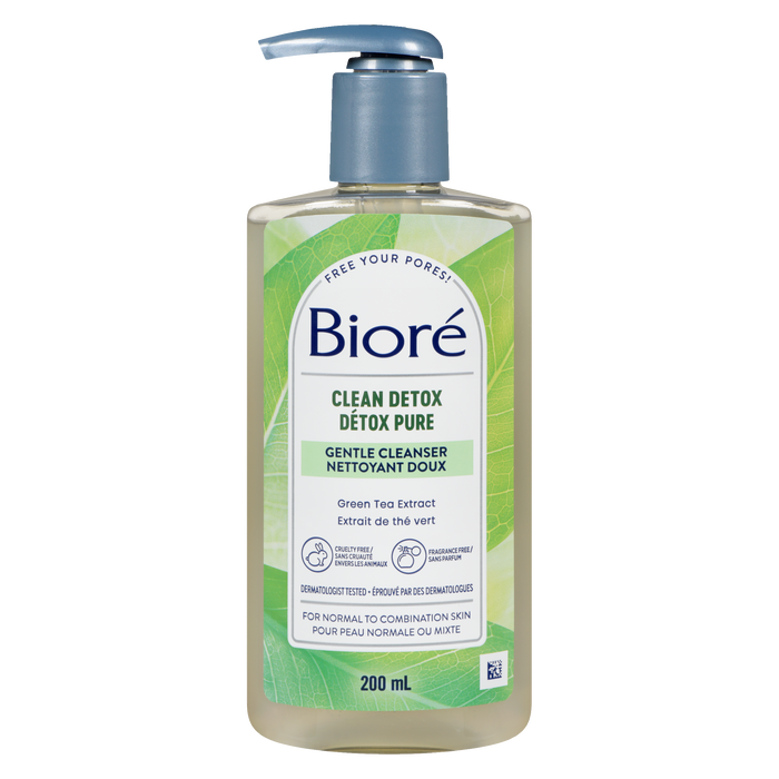 Bioré Clean Detox Gentle Cleanser 200 ml