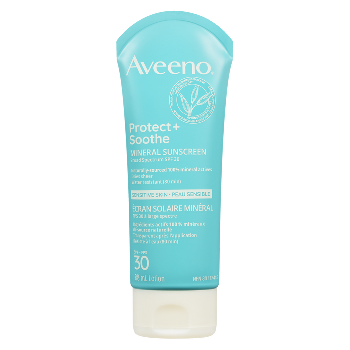 Aveeno Protect + Soothe Mineral Sunscreen Sensitive Skin SPF 30 Lotion 88 ml