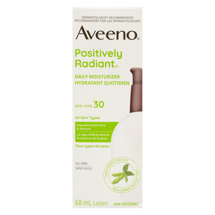 Aveeno Positively Radiant Daily Moisturizer Lotion SPF 30 68 ml