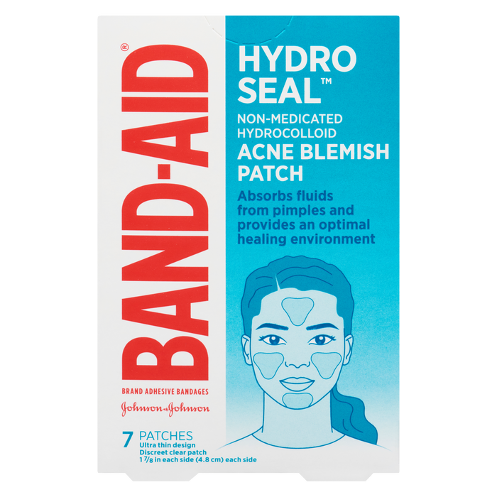 Pansement hydrocolloïde non médicamenteux Band-Aid Hydro Seal pour les imperfections de l'acné 7 patchs