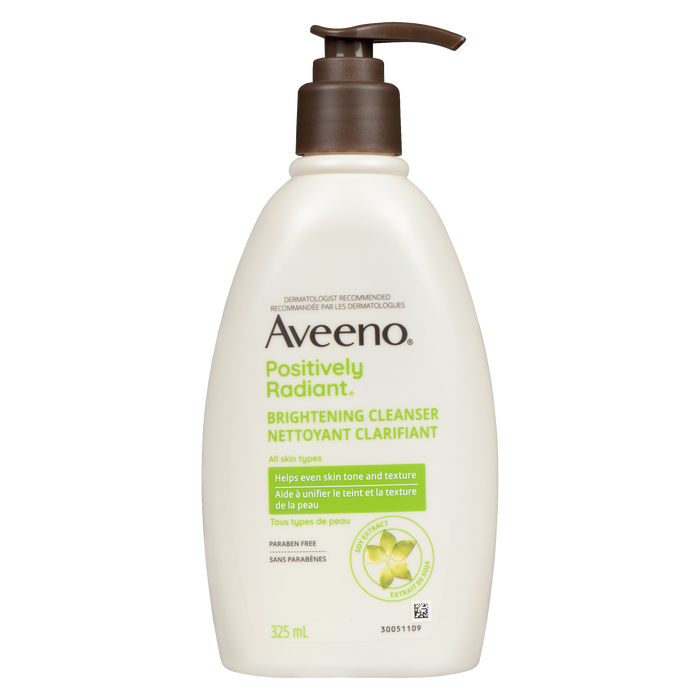 Aveeno Positively Radiant Brightening Cleanser Soy Extract 325 ml