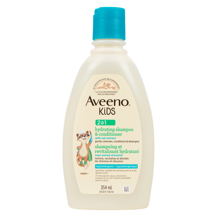 Shampoing et revitalisant hydratants 2 en 1 Aveeno Kids 354 ml